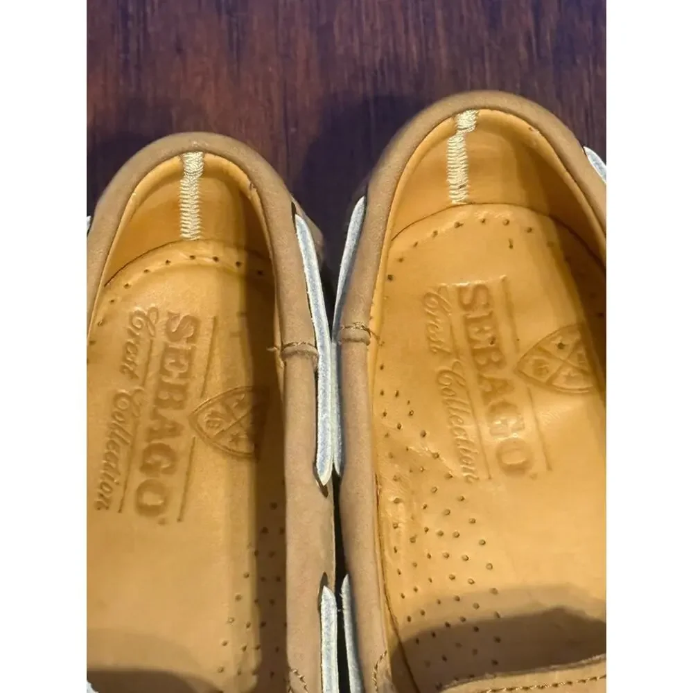 Sebago Men's Light Brown Suede Boat Shoes size 11.5